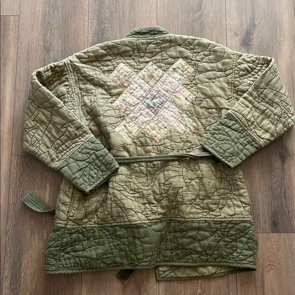 Anthropologie Quilted Patchwork Kimono Coat - Picture 5 of 6